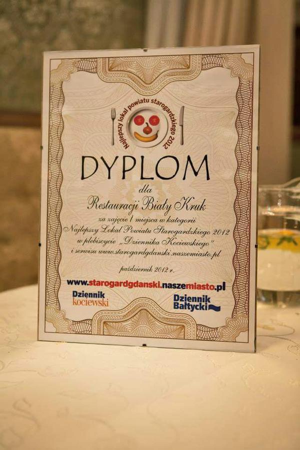 Bialy Kruk Hotel Starogard Gdanski Bagian luar foto